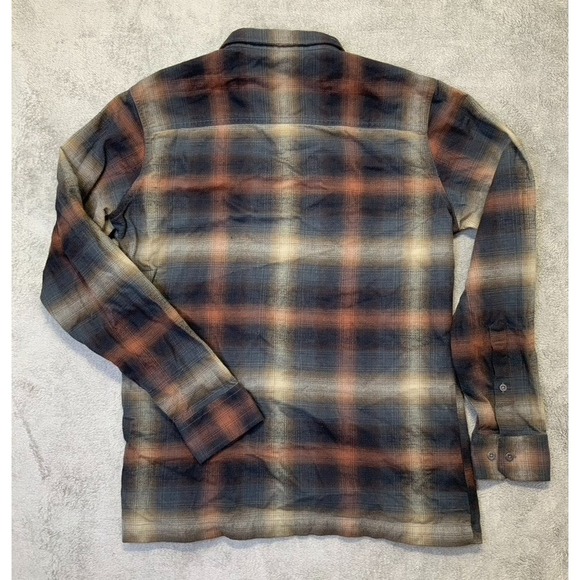 KUHL Dillinger Long Sleeve Plaid Flannel Shirt Red and Gray Mens Size "M" - Picture 4 of 8